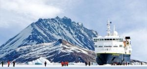 Exploring the Antarctic ice on the National Geographic Explorer © Michael S Nolan