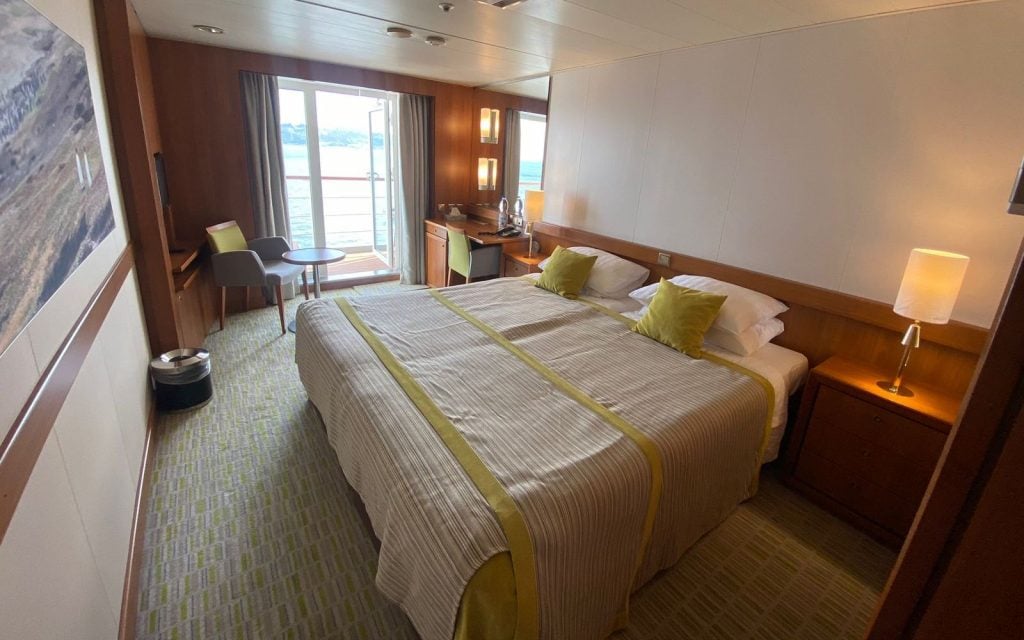 Cabin with a veranda on the Seaventure