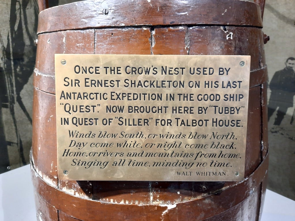 Crow's nest of the Quest ship used in Shackleton's final expedition