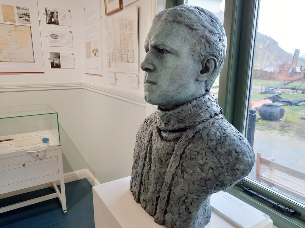 Shackleton's Bust in the South Georgia Museum, Grytviken