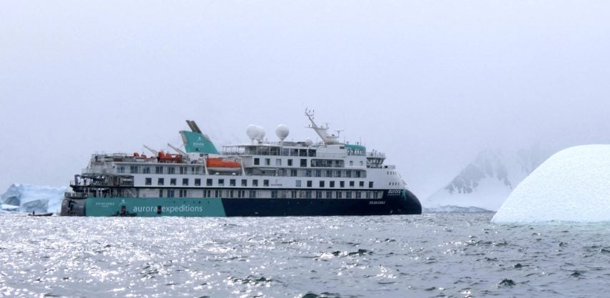 Sylvia Earle off Horseshoe Island in Antarctica