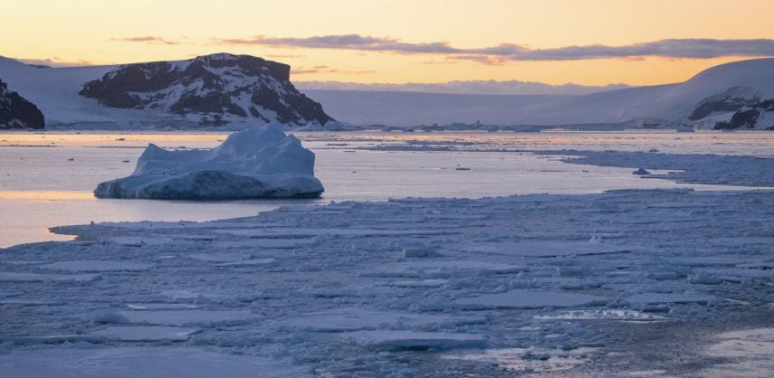 Pack ice in Antarctica