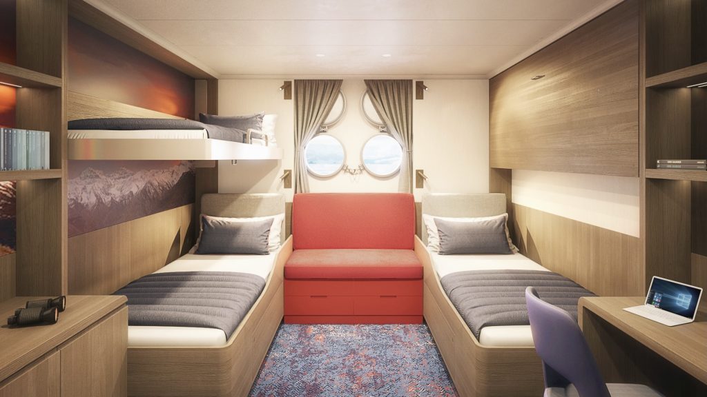 Hondius Quadruple cabin with Porthole