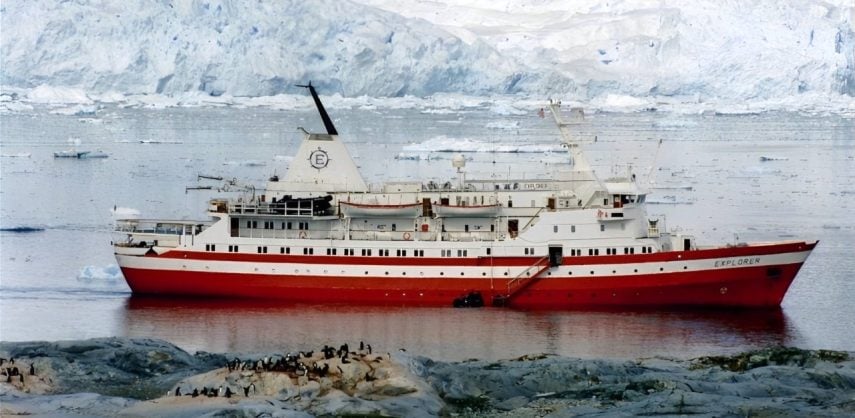 Lindblad World Explorer in Antarctica